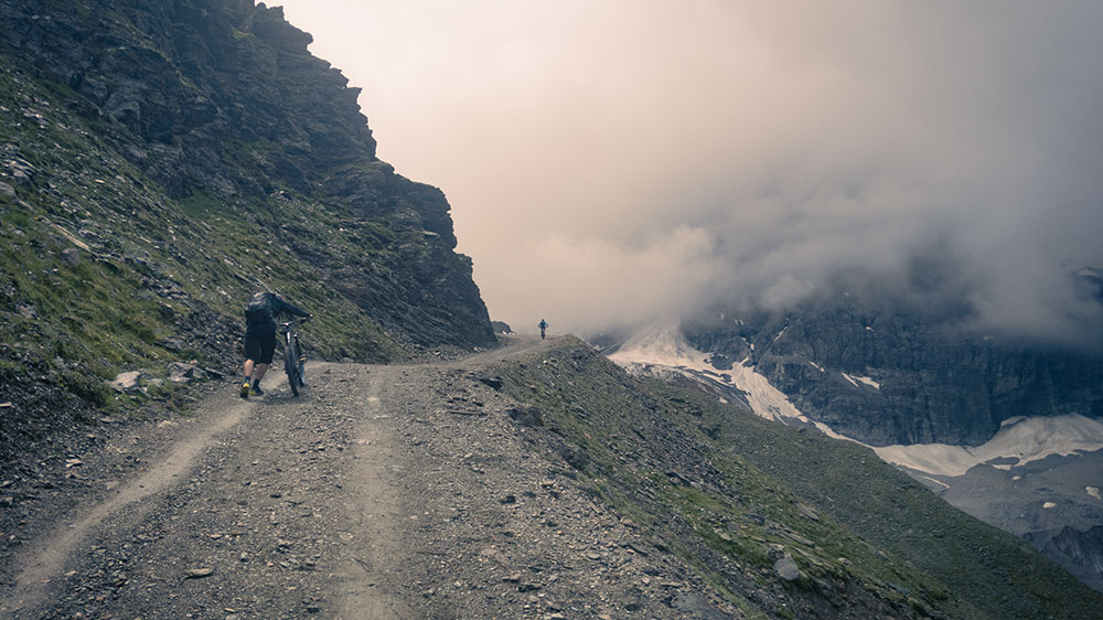 Madritschjoch: das Panorama grandios, die MTB Auffahrt die Hölle
