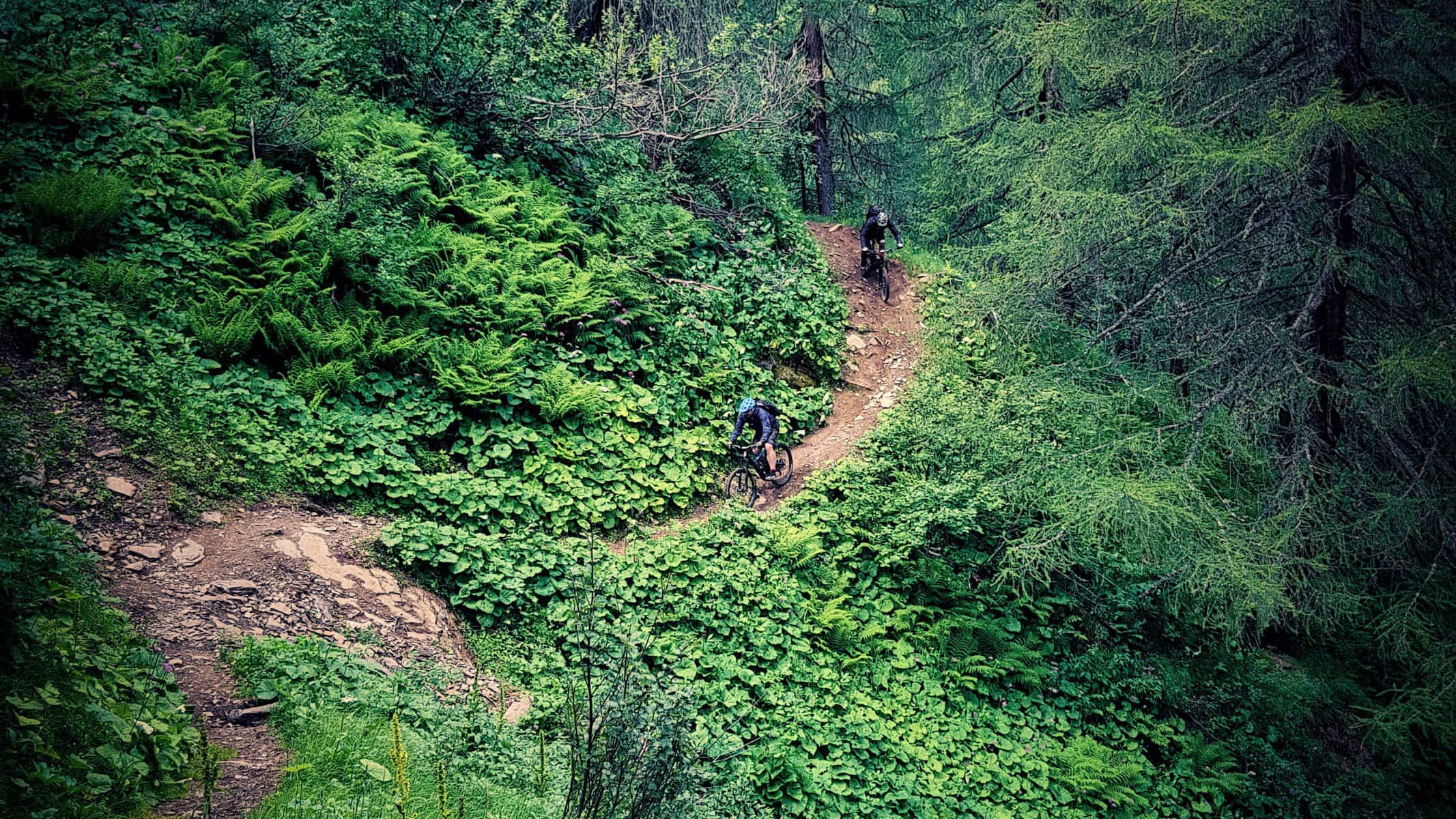 Mountainbike Singletrail von der Montozzo Scharte