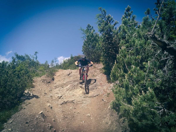 MTB Transalp Garmisch Gardasee mit maximaler Traildirche