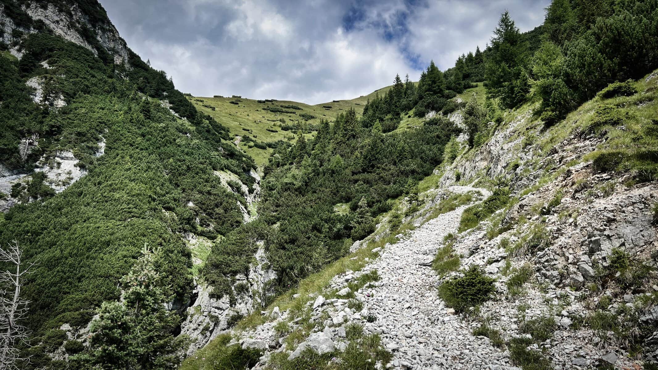 Portjoch Trail ins Pflerschtal am Brenner Grenzkamm