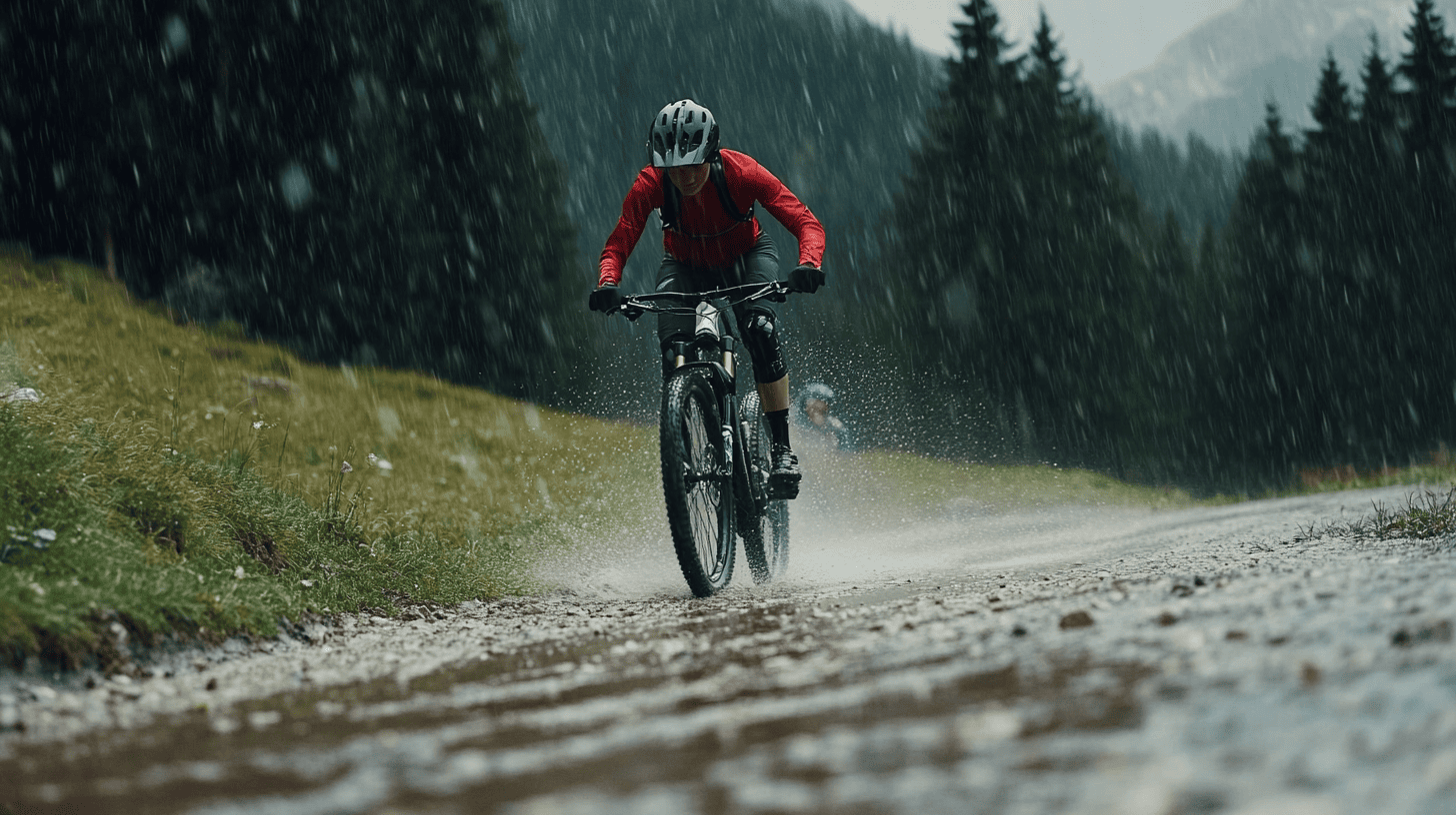 Regenhose-Alpenueberquerung Mountainbike Regenhose Alpenüberquerung