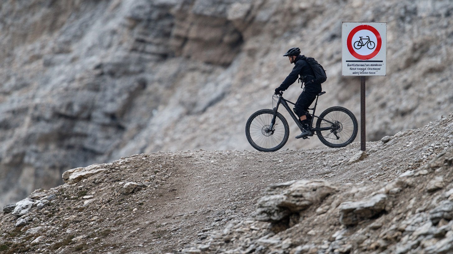 MTB Verbote: ist schieben auch verboten?