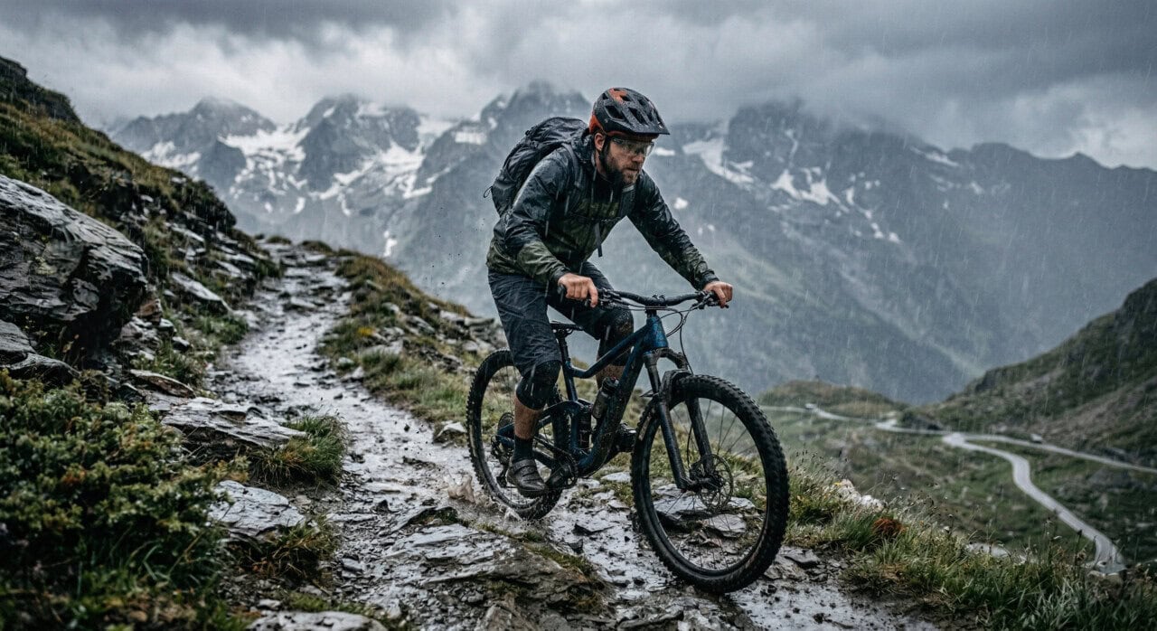 MTB Regenjacke für Enduro & Alpencross: 5 MTB-Regenjacken im Test - wasserdicht, wenn's drauf ankommt