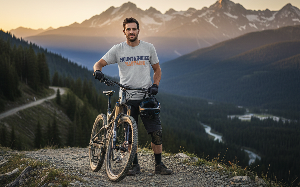 „Mountainbike Bastard“ T-Shirt