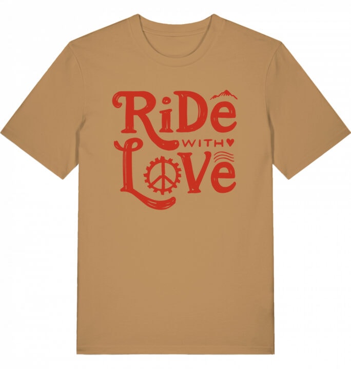 "Ride With Love 1971" T-Shirt - Farbe: Latte