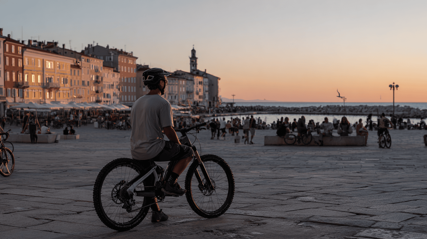 Alpenüberquerung mit dem Mountainbike durch Slowenien bis nach Triest, Adria, Italien